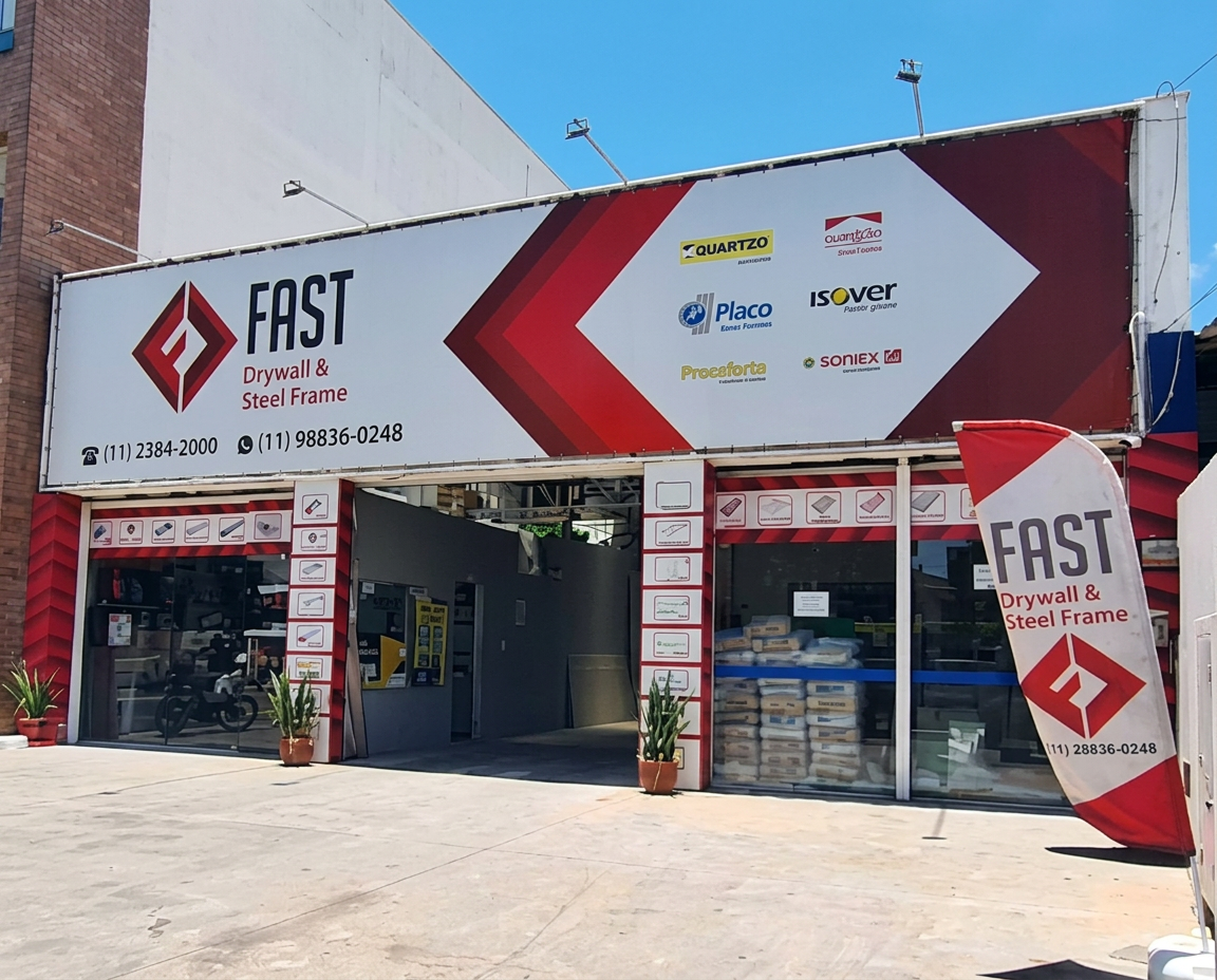 Fachada da Fast Drywall em Vitória da Conquista